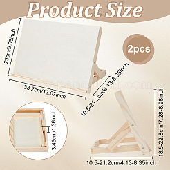 Rectangle Wood Easels&nbsp;AJEW-WH0596-686