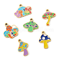 6Pcs 6 Styles 304 Stainless Steel Enamel Pendants&nbsp;STAS-TA0003-34