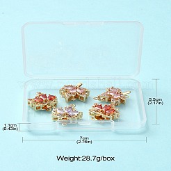 5Pcs 5 Styles Golden Plated Brass Box Clasps&nbsp;KK-CJ0002-22