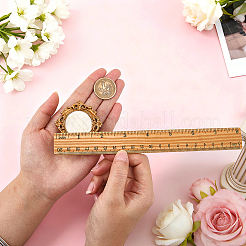 Round Wood Ring Display Trays&nbsp;RDIS-WH0032-006A