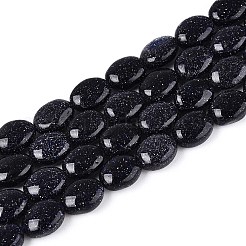 Synthetic Blue Goldstone Beads Strands&nbsp;G-T142-23
