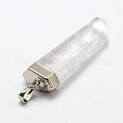 Natural Quartz Crystal Pendants&nbsp;G-F463-06S