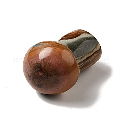 Natural Desert Jasper/Polychrome Jasper Mushroom Gua Sha Stone&nbsp;G-C010-02
