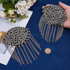 2Pcs Detachable Iron Tassel Epaulettes&nbsp;AJEW-FH0006-25P