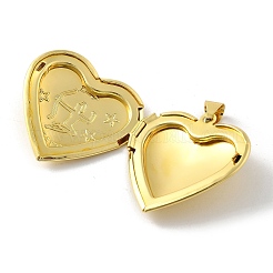 Brass Locket Pendants&nbsp;KK-C092-25G-08
