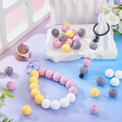 50Pcs Food Grade Eco-Friendly Silicone Beads&nbsp;SIL-TA0002-89B