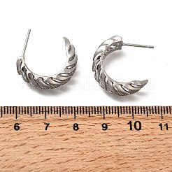 Brass Micro Pave Clear Cubic Zirconia Stud Earrings&nbsp;EJEW-P322-08P