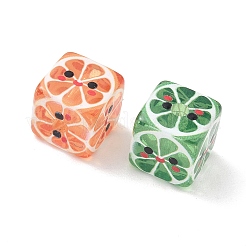 Printed Transparent Acrylic Beads&nbsp;MACR-BM0002-01B