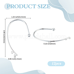 12Pcs Brass Ear Cuff Findings&nbsp;KK-ME0001-78
