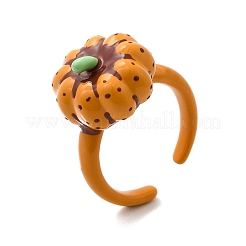 Brass Enamel Cuff Rings for Women&nbsp;RJEW-A087-01A