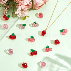 48Pcs 6 Colors Transparent Resin Pendants&nbsp;RESI-AR0001-55
