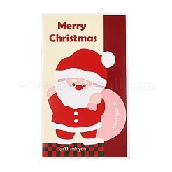 120Pcs Christmas Square Self Adhesive Paper Stickers Roll&nbsp;DIY-M070-07A