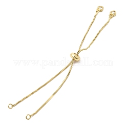 1MM Brass Box Chain Slider Bracelet Making&nbsp;MAK-K024-07G