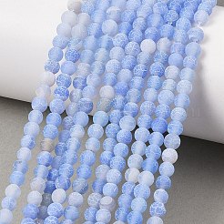 Natural Crackle Agate Beads Strands&nbsp;G-G055-4mm-7