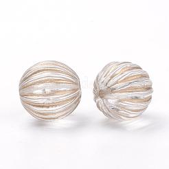Plating Transparent Acrylic Beads&nbsp;PACR-Q115-60-14mm