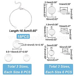 DIY Blank Dome Bracelet Making Kit&nbsp;DIY-UN0003-96