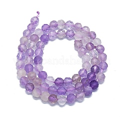 Natural Amethyst & Quartz Crystal & Yellow Crystal Beads Strands&nbsp;G-G927-04