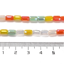 Electroplate Glass Beads Strands&nbsp;EGLA-D030-08G
