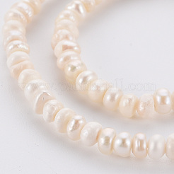 Natural Cultured Freshwater Pearl Beads Strands&nbsp;X-PEAR-N010-005