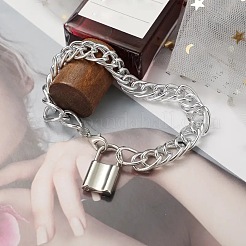 Alloy Lock Charm Twisted Chain Anklets&nbsp;FS-WG7A7E1-01