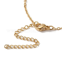Brass Micro Pave Cubic Zirconia Pendant Necklaces&nbsp;NJEW-H486-16G-1
