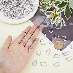 88Pcs 11 Style 316 Surgical Stainless Steel Leverback Earring Findings&nbsp;STAS-HY0001-01