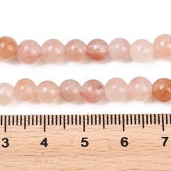 Natural Peach Blossom Pink Persian Jade Beads Strands&nbsp;G-NH0071-A01-6mm
