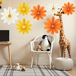 9Pcs DIY Paper Flower Fan Craft&nbsp;DIY-WH0899-675