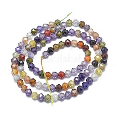 Cubic Zirconia Beads Strands&nbsp;G-G792-47-C