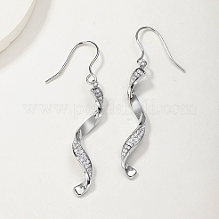 925 Sterling Silver Pave Moissanite Dangle Earrings for Women&nbsp;UU0527