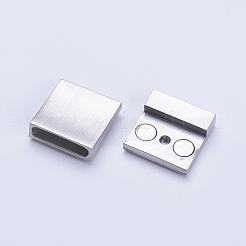 Tarnish Resistant 304 Stainless Steel Magnetic Clasps with Glue-in Ends&nbsp;STAS-G163-26P