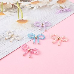 Handmade Glass Seed Beads Woven Pendants&nbsp;PALLOY-JF00632