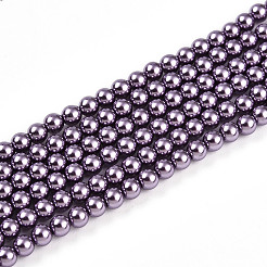 Baking Paint Pearlized Glass Pearl Bead Strands&nbsp;HY-N002-3mm-A14