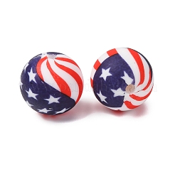 Food Grade Eco-Friendly Printed Silicone Beads&nbsp;SIL-A013-01A-02