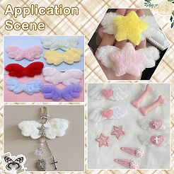 50Pcs 10 Styles Wing Imitation Rabbit Hair Ornament Accessories&nbsp;DIY-SC0032-27