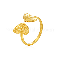 Stainless Steel Butterfly Adjustable Open Cuff Rings for Women&nbsp;OK2282-2