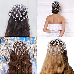 Imitation Pearls Hair Bands for Women Girls&nbsp;AJEW-WH20033-107