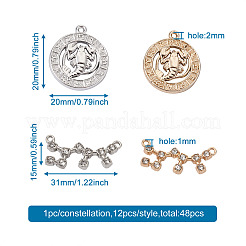 4 Sets 4 Styles Zinc Alloy Jewelry Pendant&nbsp;FIND-CD0001-09