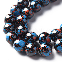 Spray Painted Non-magnetic Synthetic Hematite Beads Strands&nbsp;LS-G-N337-06E