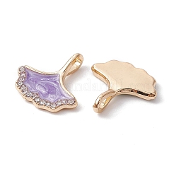 8Pcs 4 Colors Rack Plating Alloy Rhinestone Pendant&nbsp;ENAM-YW0003-23