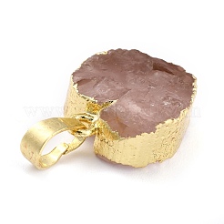 Natural Rose Quartz Pendants&nbsp;G-B012-13G-04