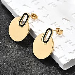 304 Stainless Steel Stud Earrings&nbsp;EJEW-Q030-01G-A