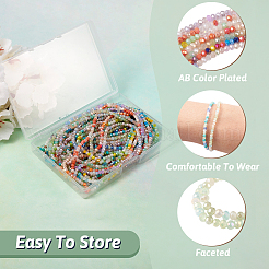 13 strands 13 styles Electroplate Glass Beads Strands&nbsp;EGLA-CD0001-08