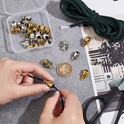 24Pcs 6 Styles Alloy EDC European Beads&nbsp;FIND-UN0002-97