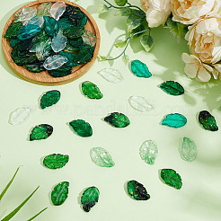 60Pcs 6 Styles Transparent Glass Pendants&nbsp;GLAA-ME0001-11