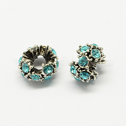 Alloy Rhinestone European Beads&nbsp;MPDL-R036-04