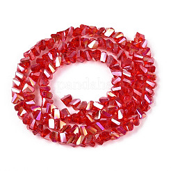 Electroplate Transparent Glass Beads Strands&nbsp;LS-GLAA-N021-4mm-08
