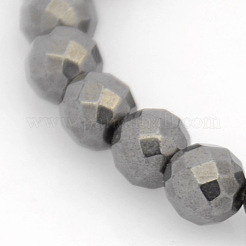 Non-Magnetic Hematite Stretch Bracelets&nbsp;BJEW-J101B-01