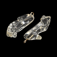 Transparent Resin Rhinestone Pendants&nbsp;RESI-Q021-01C