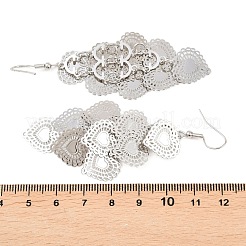 Brass Dangle Earrings&nbsp;EJEW-B157-02A-P